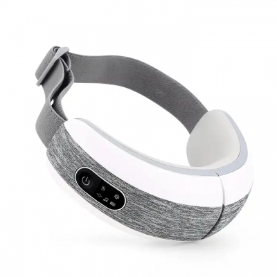 OEM Rechargeable 42 Degree Electric Eye Massager Vibration Machine With Heat Compress Sleep Music for Relax and Reduce Eye Strain Dark Circle