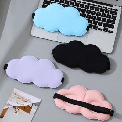 3D Eye Mask Breathable Ice Eye Mask Wholesale Adjustable Ice Slk Three-dimensional Shading Sleeping Travel Eye Mask