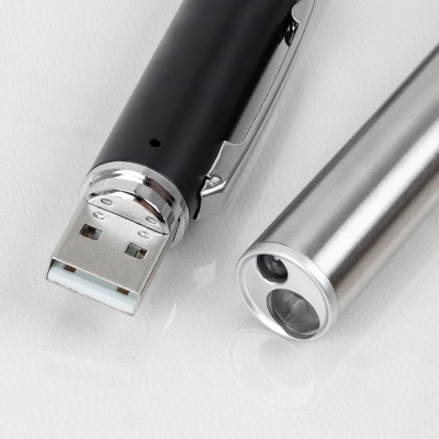 Rechargeable USB Dual Light Color White Yellow Doctor Nurse Medical Penlight Torch Flashlight Diagnostic Medical Light Pen 