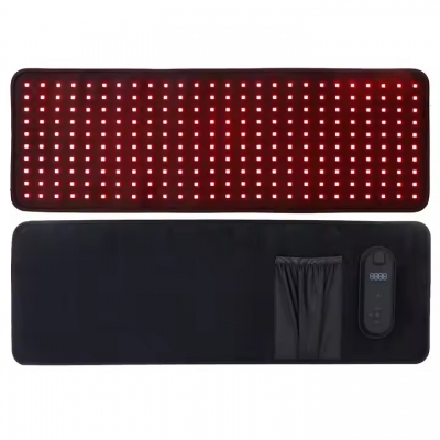 Healthcare Home Use Wearable 20*60cm Led Red Infrared Light Therapy Waist Knee Massage Belt 190mv Red Light Therapy Bed Belt