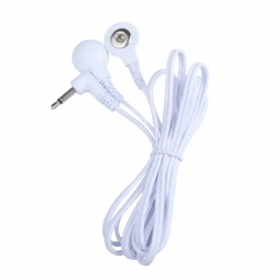 Durable 2.5mm/3.5mm Plug 2 Snaps Wires Medical Electrode Lead Wires Connect With TENS EMS Device  