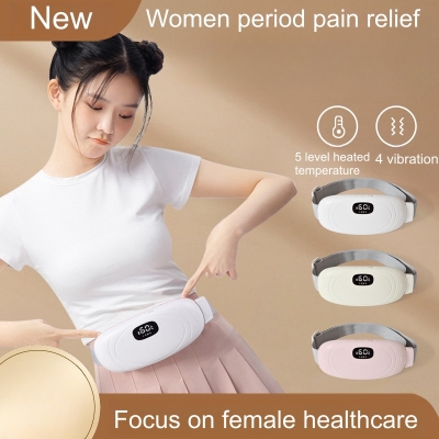 Wholesale Menstrual Heating Pad Women Period Pain Relief Machine Cramp Period Care Waist Massager